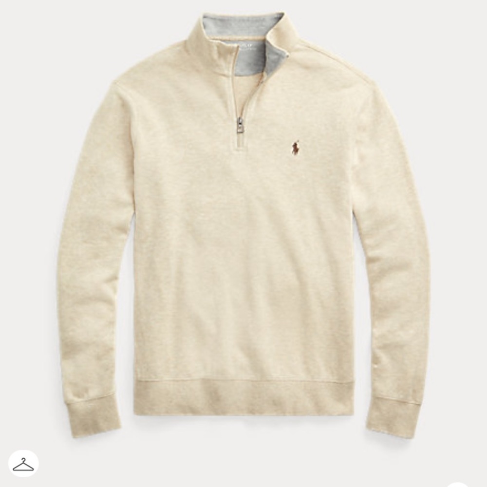 Luxury Jersey Quarter-Zip Pullover (Medium)